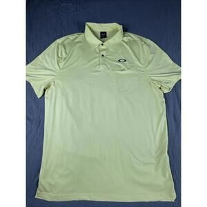 OAKLEY HYDROLIX POCKET GOLF POLO SHIRT YELLOW MEN'S LARGE L